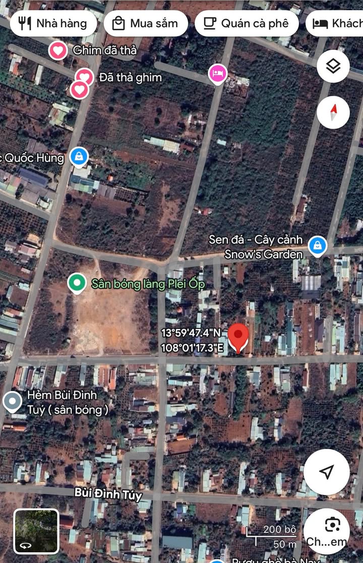 Đất nền hẻm Bùi Dự Pleiku 500m² giá 2.3 tỷ - Sổ đỏ chính chủ!