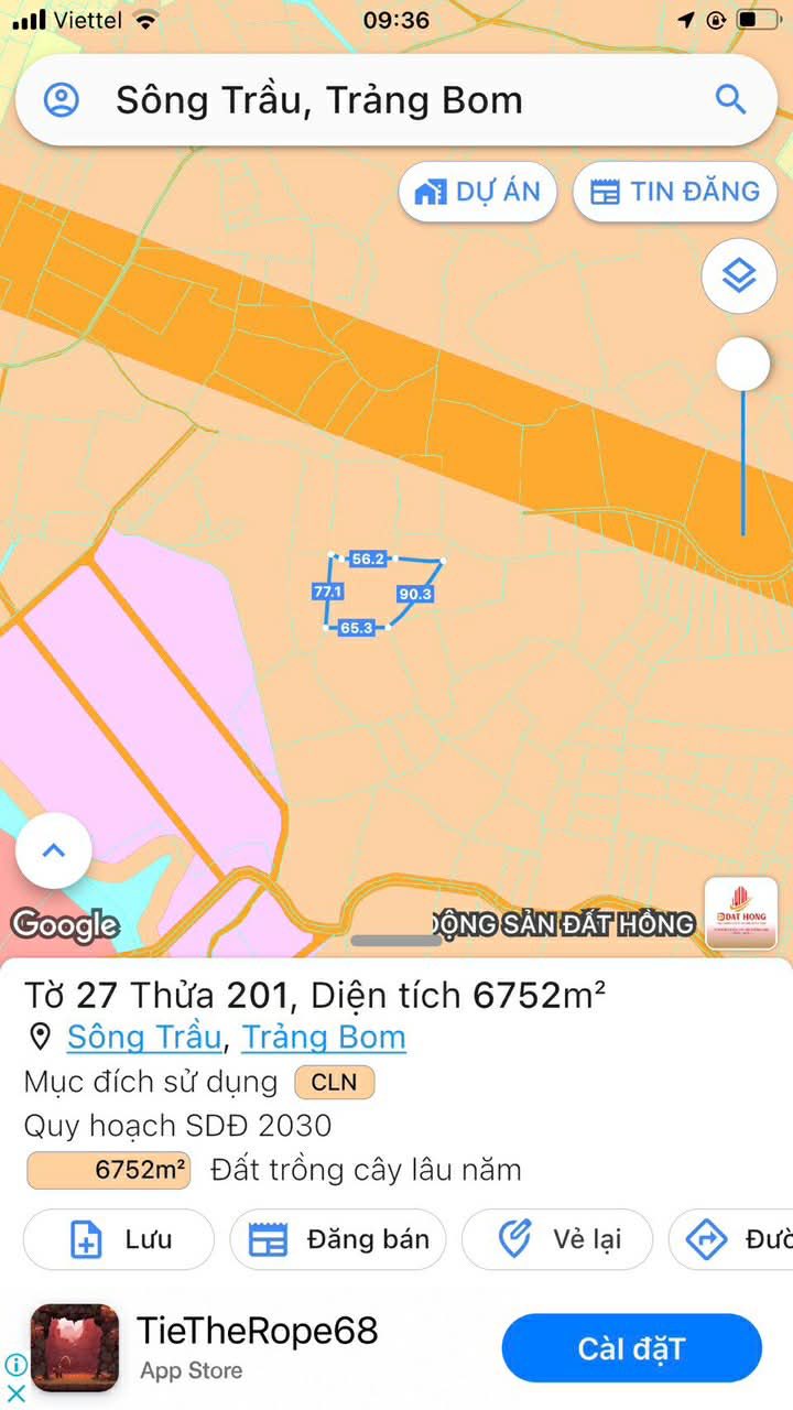 Đất vườn Trảng Bom 6700m² giá rẻ - Đón đầu Vành Đai 4 và KCN Sông Mây