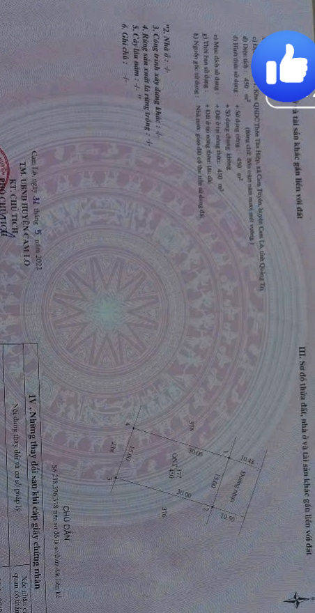 Đất nền Cam Tuyền Cam Lộ 450m² giá 400 triệu - Sổ đỏ chính chủ