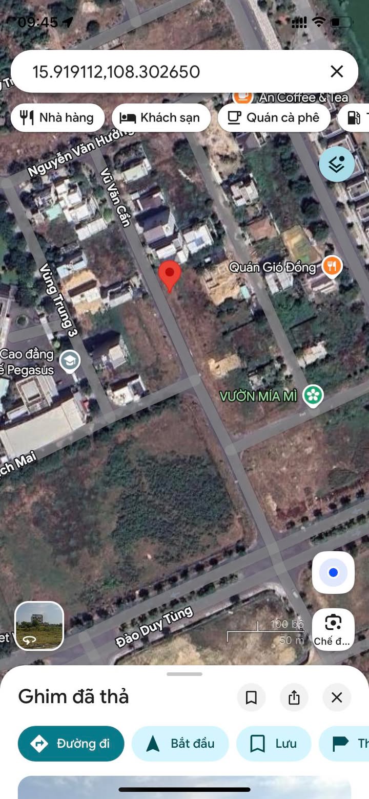 Đất nền Vũ Văn Cẩn Phú Mỹ An 300m² sổ đỏ chính chủ