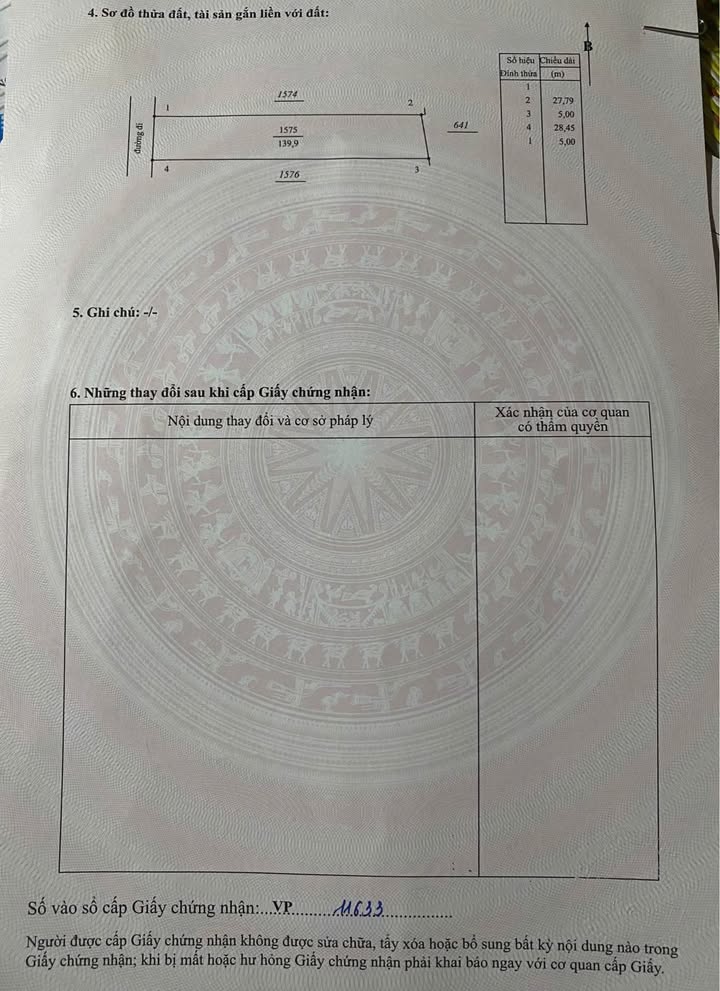 Đất nền Tịnh Phong 135m² - Sổ đỏ chính chủ, ô tô vào tận nơi!