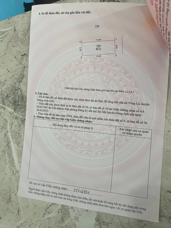 Bán Đất Đông Anh 80m² Sổ Đỏ Full Thổ Cư - Gần Cầu Thăng Long