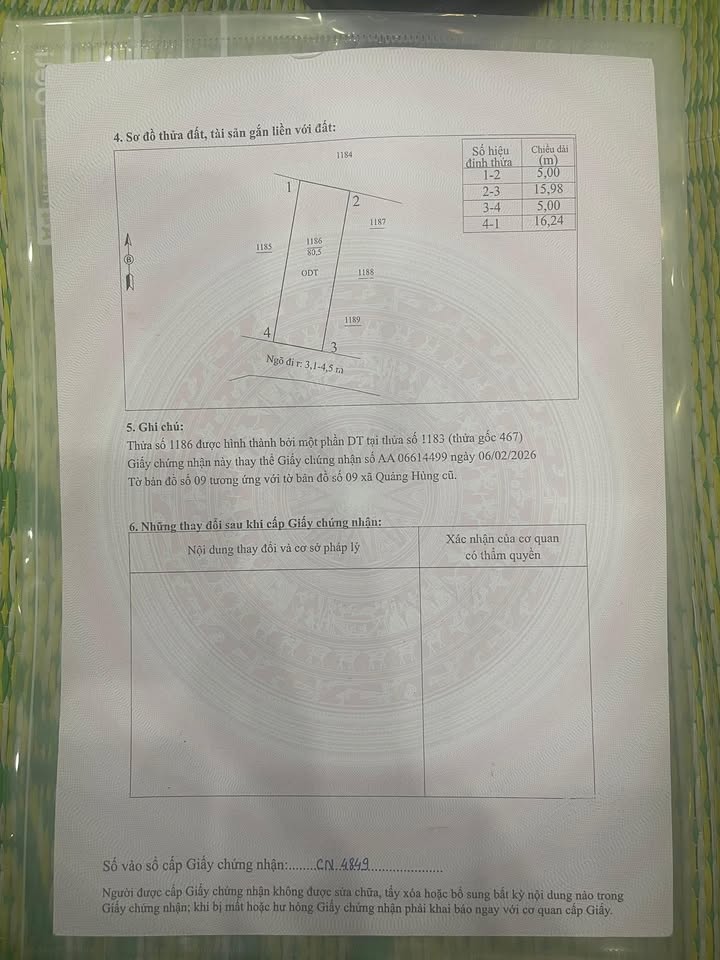 Đất nền Nam Sầm Sơn 85m² 500 triệu - Sổ đỏ chính chủ