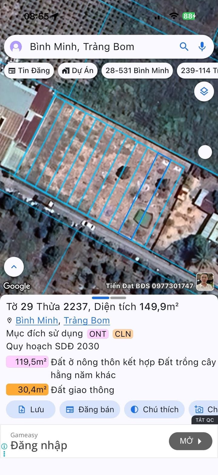 Đất Nền Bình Minh, Trảng Bom - Sổ Đỏ Sẵn, Giá Tốt Đầu Tư