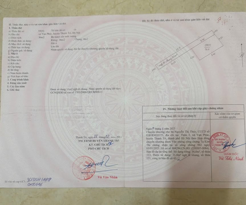 Nhà riêng Vạn Phúc Hà Đông 36m² - Sẵn sàng ở ngay!