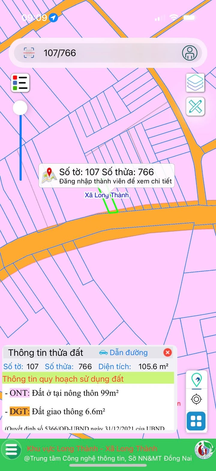 Đất nền Long An 109m² - Sổ đỏ chính chủ, mặt tiền Bưng Cơ