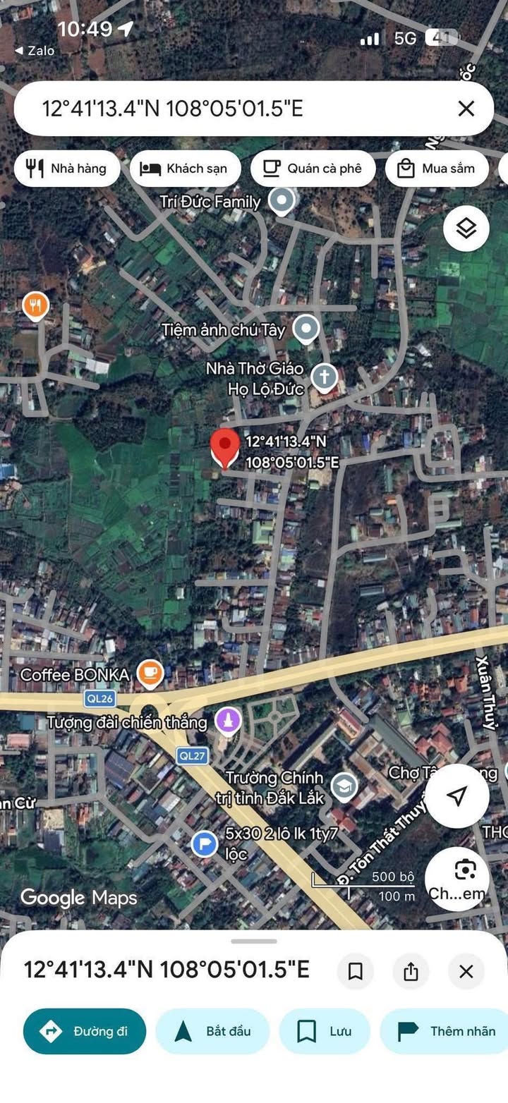 Đất Nền Buôn Ma Thuột - Ngô Chí Quốc, 100m², Sổ Hồng Sẵn Sàng