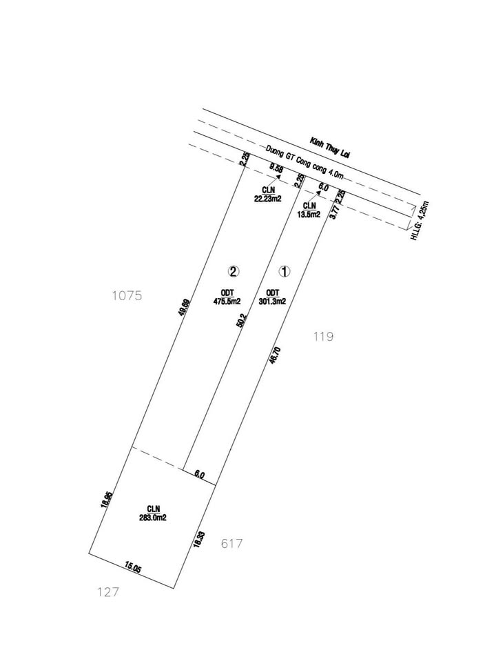 Bán Nền 6x50m² Thổ Cư Xã Mỹ Khánh, Phong Điền - Sẵn Sàng Xây Dựng