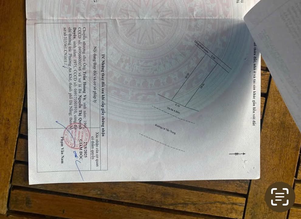 Đất nền Lê Tân Trung Sơn Trà 97m² - Tiềm năng tăng giá vượt trội!