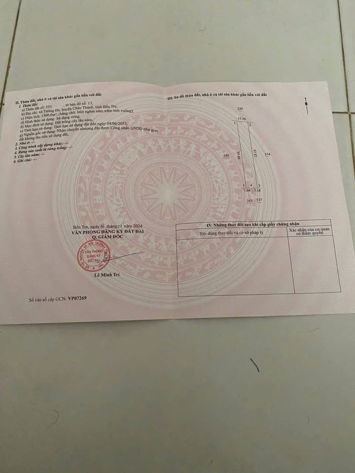 Đất nền Xã Tường Đa 1500m² có nhà - Đường ô tô, sổ hồng sẵn!