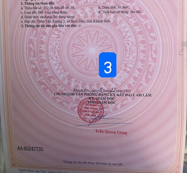 Đất Suối Cát 81m² Full Thổ Cư - 440 Triệu, Sổ Hồng Sẵn Sàng