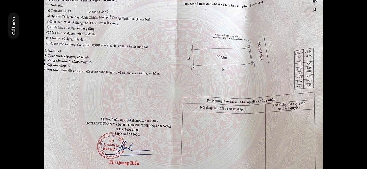 Bán Đất Nền 90m² Hà Huy Tập Nối Dài, Quảng Ngãi - Gần Vincom Plaza