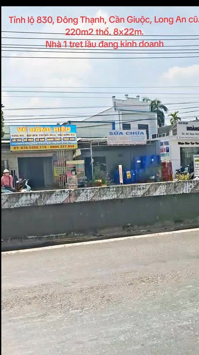 Đất nền Cần Giuộc 212m² - Mặt tiền kinh doanh Tỉnh lộ 830
