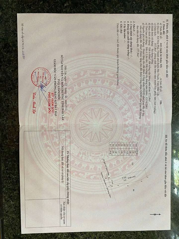 Đất nền Hòa Phú, Buôn Ma Thuột 300m² - Sổ đỏ thổ cư, giá 1.1 tỷ