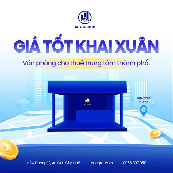 Văn Phòng Cho Thuê Trung Tâm Huế - An Cựu City - Giá Tốt Khai Xuân