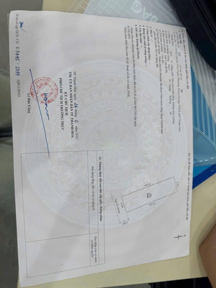 Nhà riêng 64m² P. Đông Hương, TP. Thanh Hóa - Sẵn sàng ở ngay!