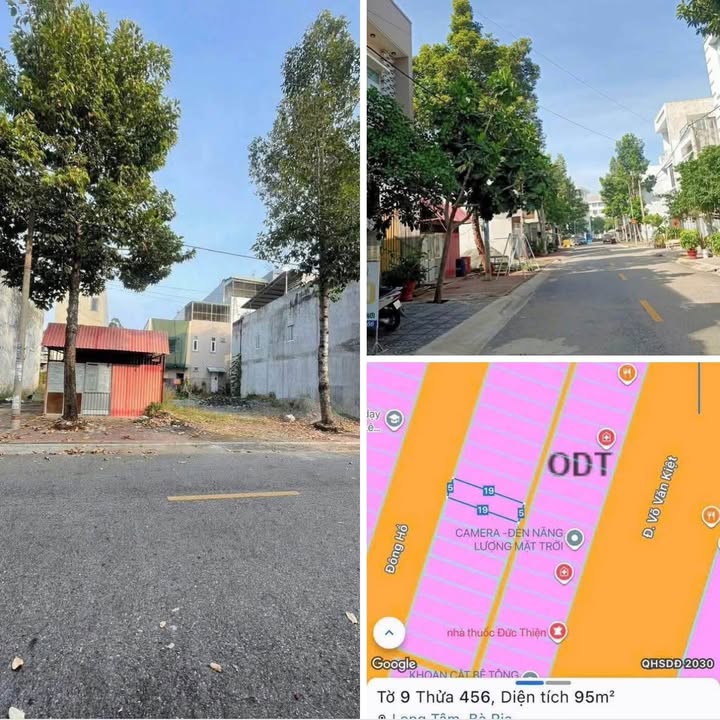 Đất mặt tiền Đông Hồ Bà Rịa 95m² 3.05 tỷ - Sổ đỏ chính chủ!