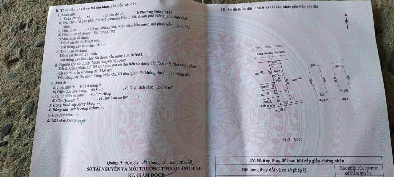 Nhà Phố Phan Chu Trinh Đồng Hới 136m² - Mặt tiền kinh doanh đắc địa!