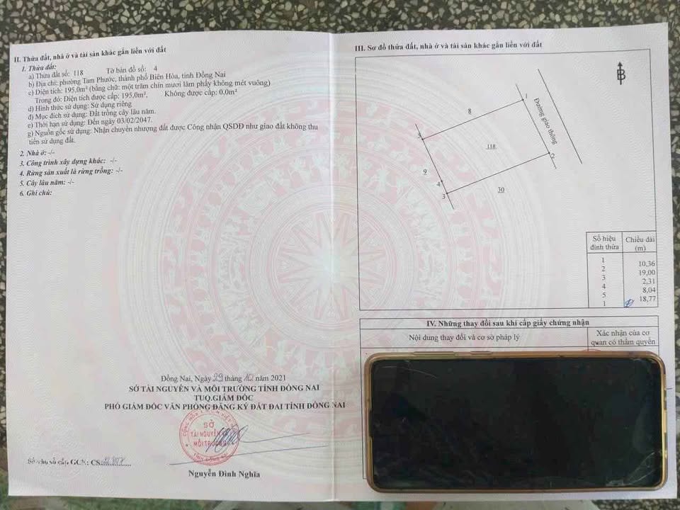 Đất Tam Phước Biên Hòa 190m² giá 850 triệu - Sổ hồng riêng sẵn!