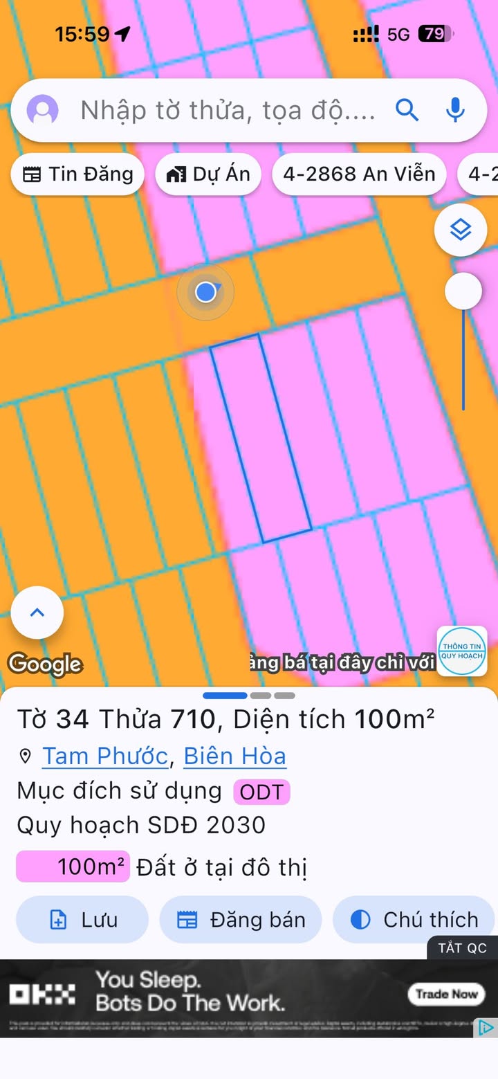 Đất nền 100m² Tam Phước, Biên Hòa - Sổ đỏ chính chủ, Xây dựng tự do!