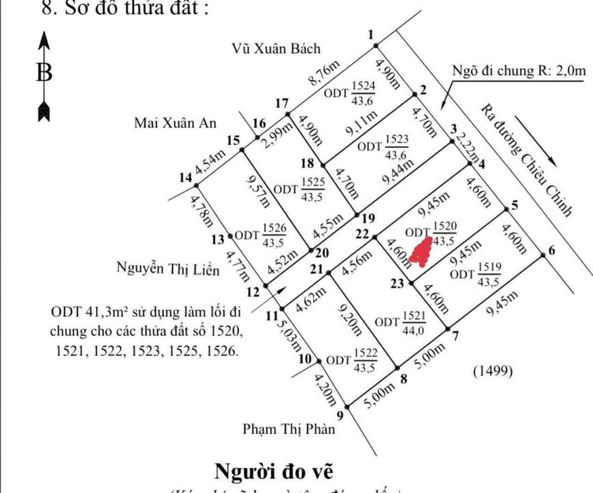 Đất Lô Góc Chiêu Liêu, Dĩ An - 43m² Sổ Đỏ Chính Chủ
