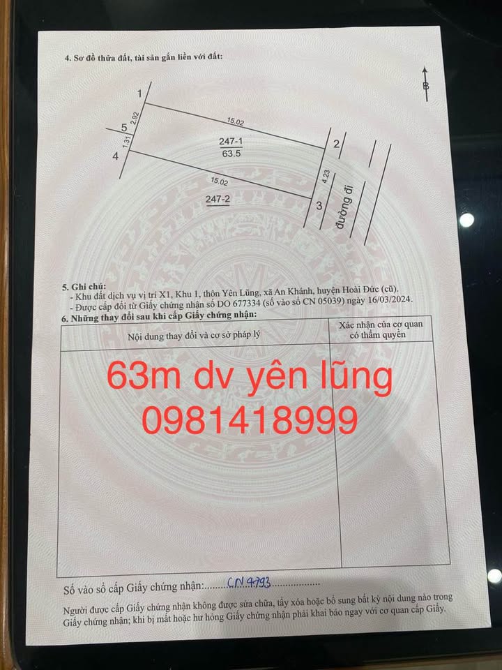 Đất Dịch Vụ Yên Lũng - An Khánh 63m² Đường Lớn, Kinh Doanh Đỉnh Cao