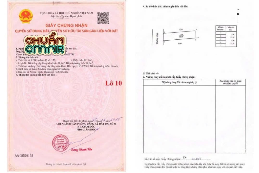 Đất nền Nghĩa Thành Châu Đức 160m² giá 600 triệu - Sổ đỏ chính chủ!