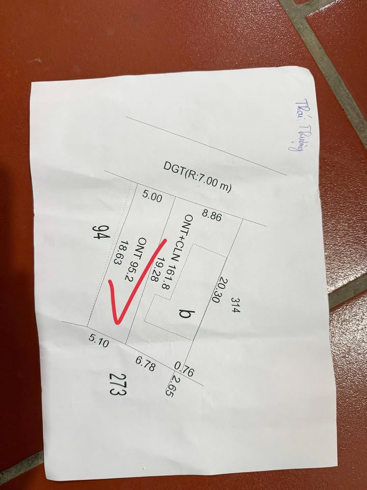 Đất nền Thái Thượng Thái Thụy 95m² hơn 1 tỷ - Sổ đỏ chính chủ