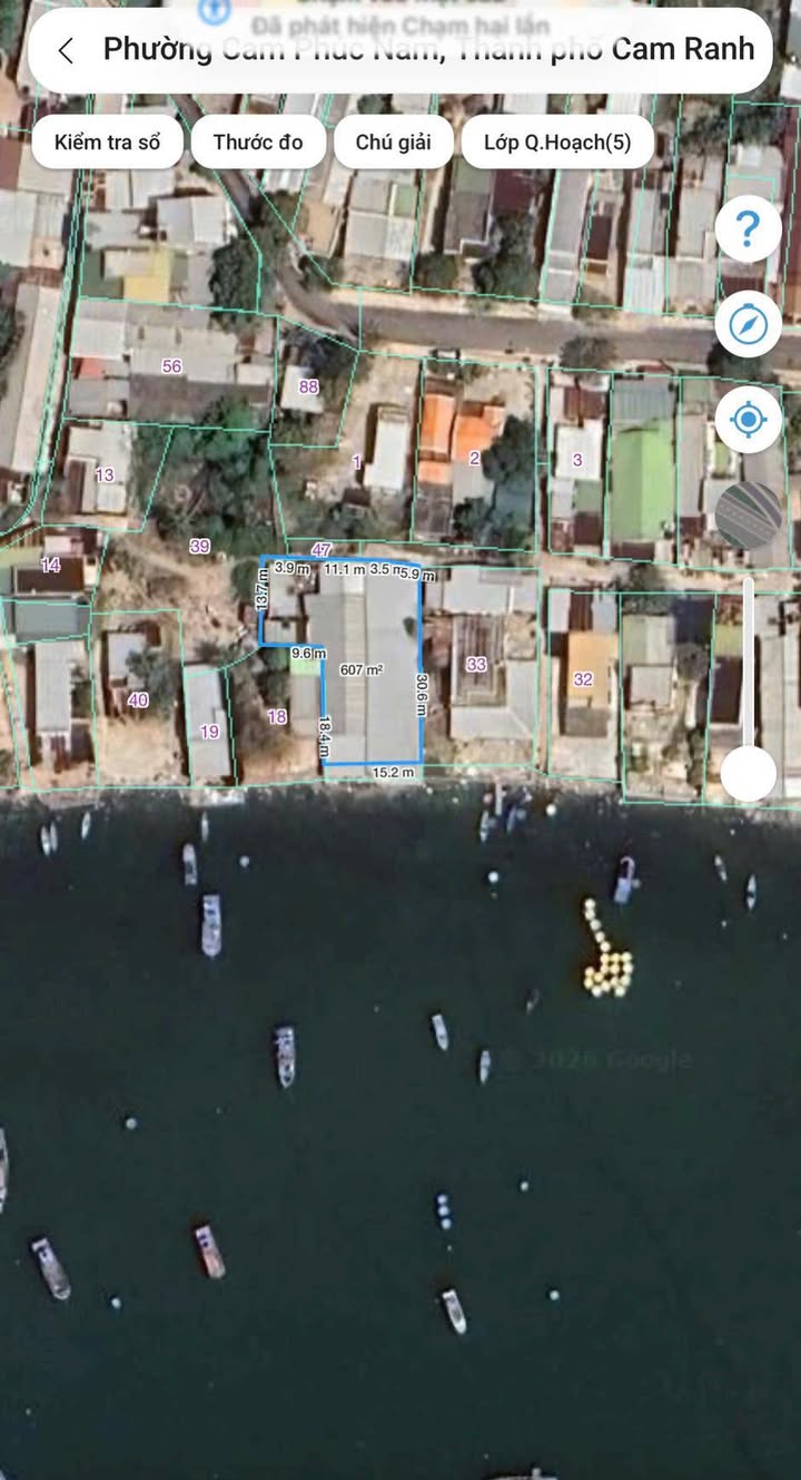 Đất nền Cam Ranh 603m² - Sát biển, mặt tiền vịnh Cam Ranh