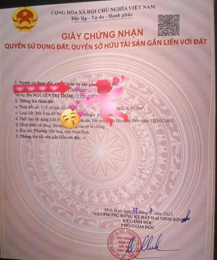 Đất nền Yên Sơn, Tam Điệp 98m² - Sổ đỏ chính chủ, giá tốt!