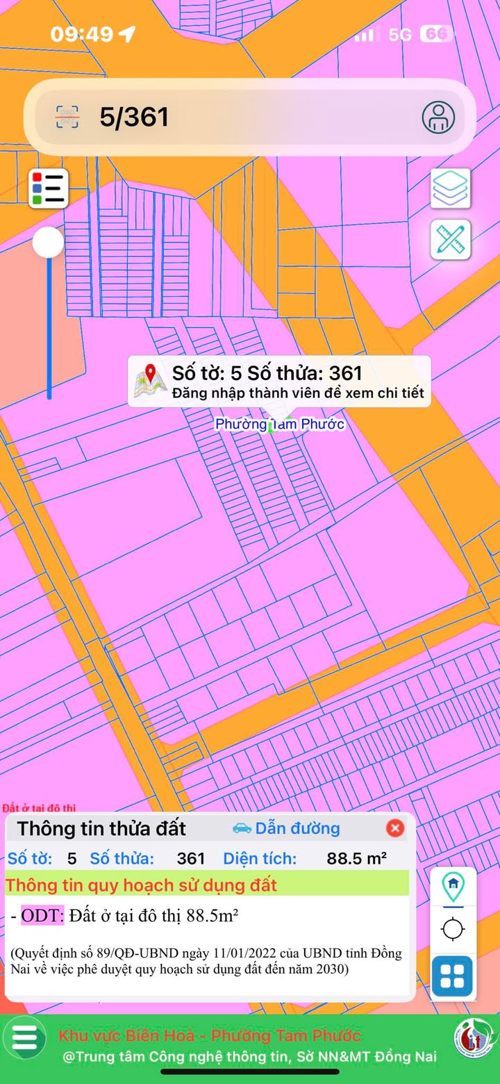 Đất nền Tam Phước Long Thành 55m² - Sổ hồng chính chủ giá tốt