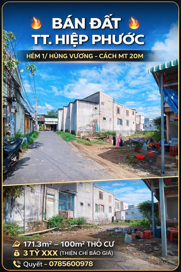 Đất nền Hiệp Phước Nhơn Trạch 171m² - Tiềm năng tăng giá!