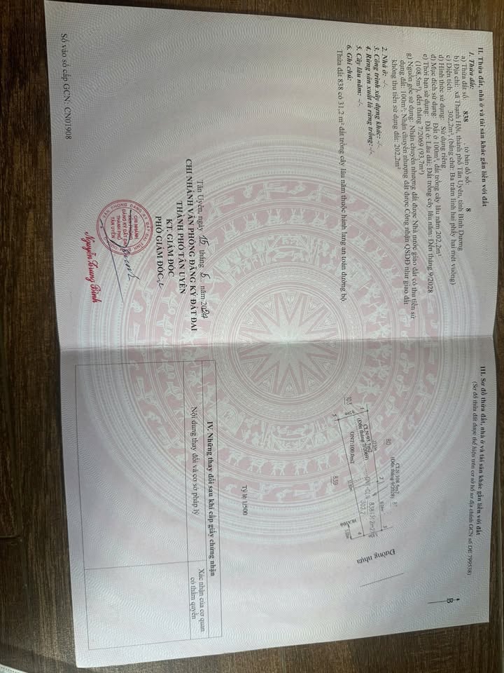 Đất nền Thạnh Hội, Tân Uyên 300m² - Pháp lý rõ ràng!