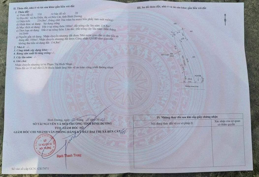 Đất Nền An Điền 100m² Thổ Cư - Giá Chỉ 1.2 Tỷ Gần KCN Rạch Bắp