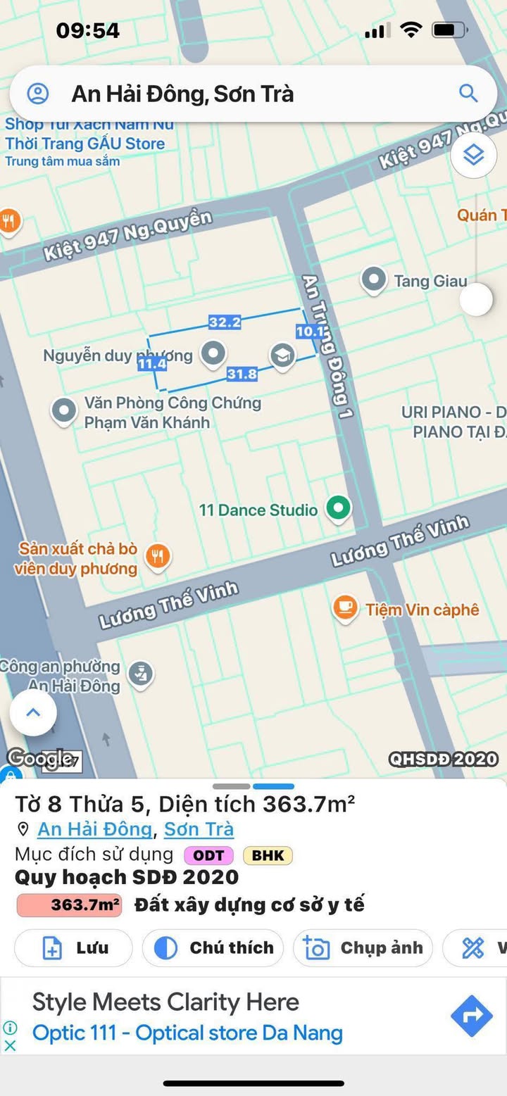 Nhà vườn An Trung Đông 1, Sơn Trà 363m² - Vị trí đẹp, ngay Cầu Rồng!