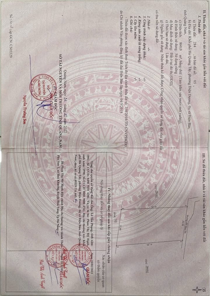 Đất nền 860m² Điện Dương - Sổ hồng ODT, cách biển 700m - Chỉ 10 tỷ