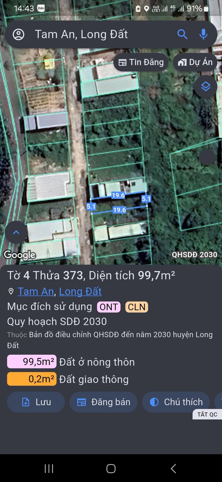 Đất Nền Tam Phước Đồng Nai 100m² - Giá Tốt, Sổ Hồng Thổ Cư