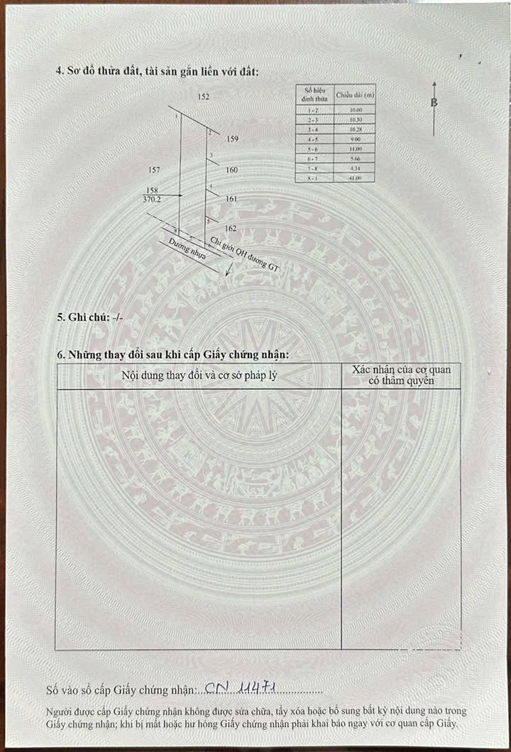 Đất nền Xuyên Mộc 400m² giá 780 triệu - Mặt tiền trục chính