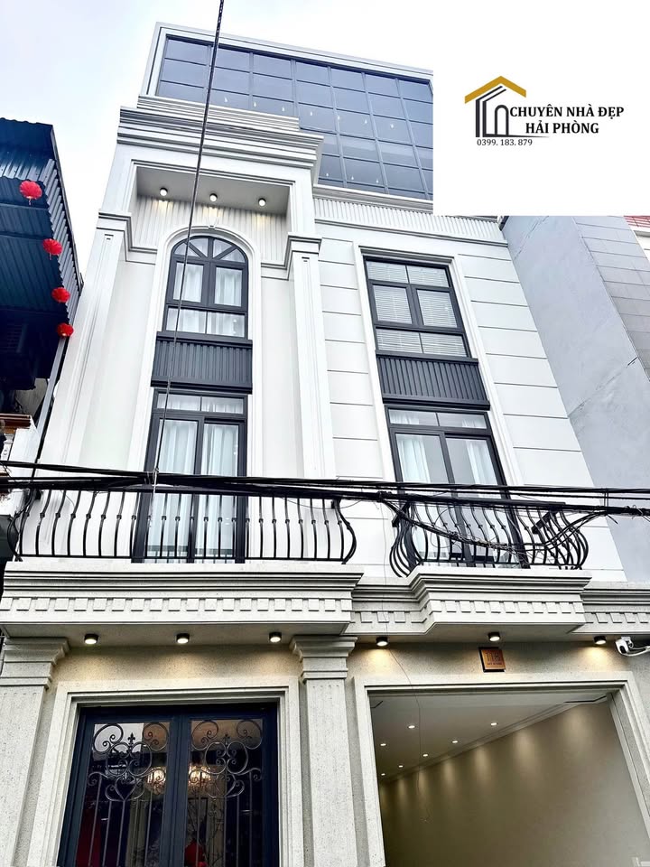 Nhà 5 Tầng Thang Máy Mặt Ngõ 2 Ô Tô Trần Nguyên Hãn, Hải Phòng - 81m²