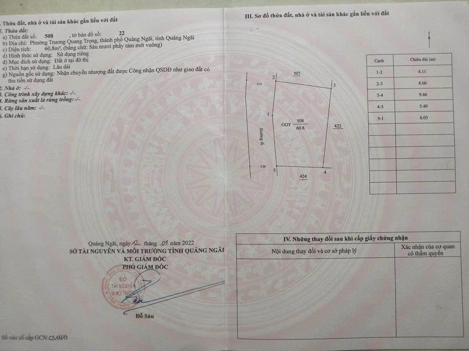 Đất nền Quyết Thắng, Quảng Ngãi 60m² - Giá 500 triệu, đường ô tô