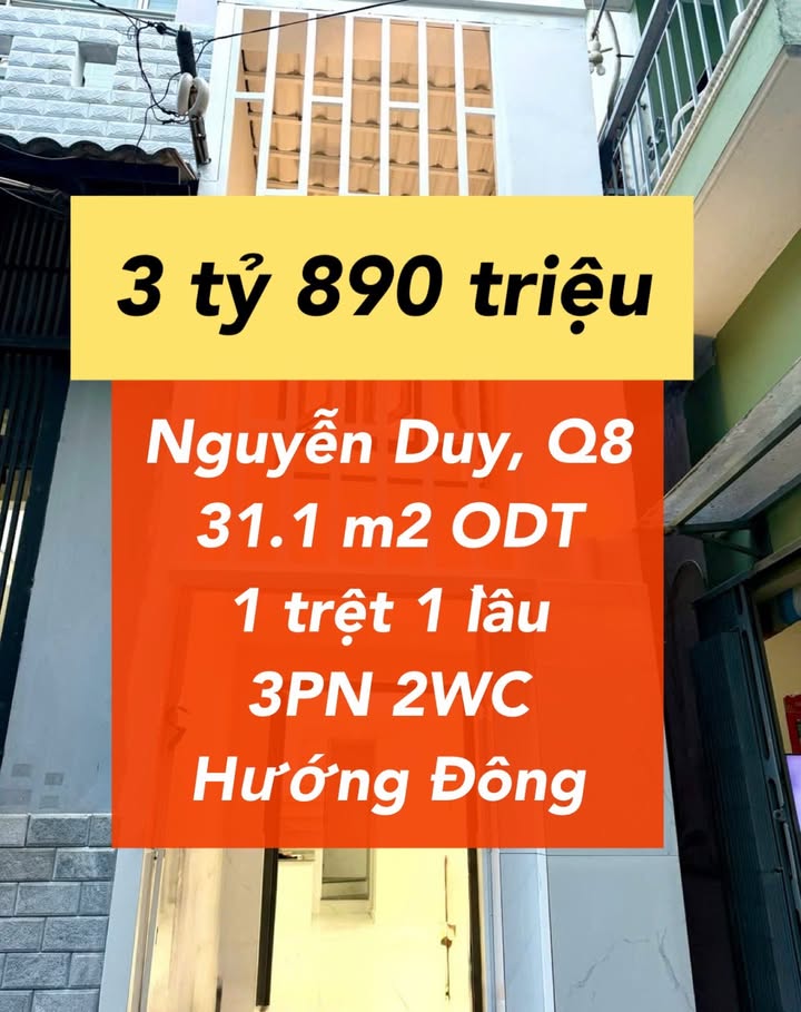 Nhà Riêng Quận 8 31.1m² - Sẵn Sàng Ở Ngay, Sổ Hồng Chính Chủ!