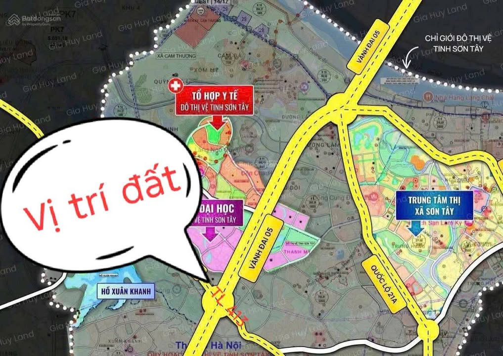 Đất Giãn Dân Sơn Tây 100m² Mặt Đường 413 - Lộc Phát Kinh Doanh