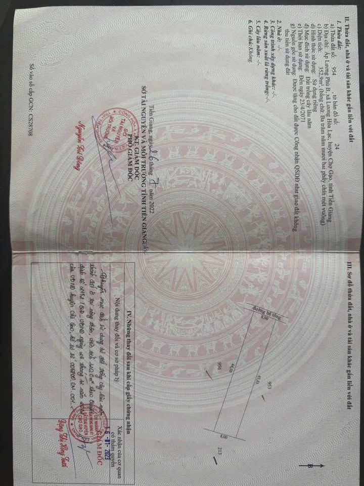 Bán Đất Nền 120m² Lương Hòa Lạc, Tiền Giang - Giá 6xx Triệu, Sổ Đỏ