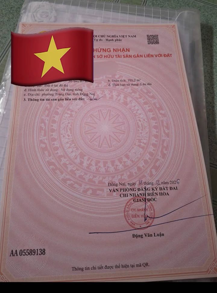 Đất nền Trảng Dài Biên Hòa 105m² giá 2.33 tỷ - Sổ đỏ chính chủ