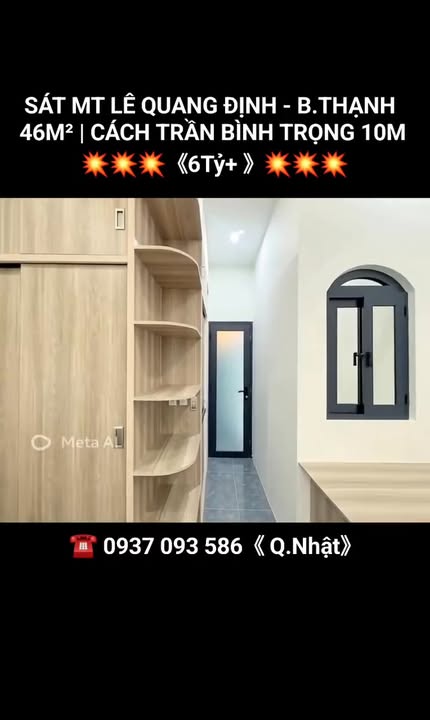 Nhà Trệt Lầu 46m² Trần Bình Trọng, Phú Nhuận - Sổ Riêng, Full Nội Thất