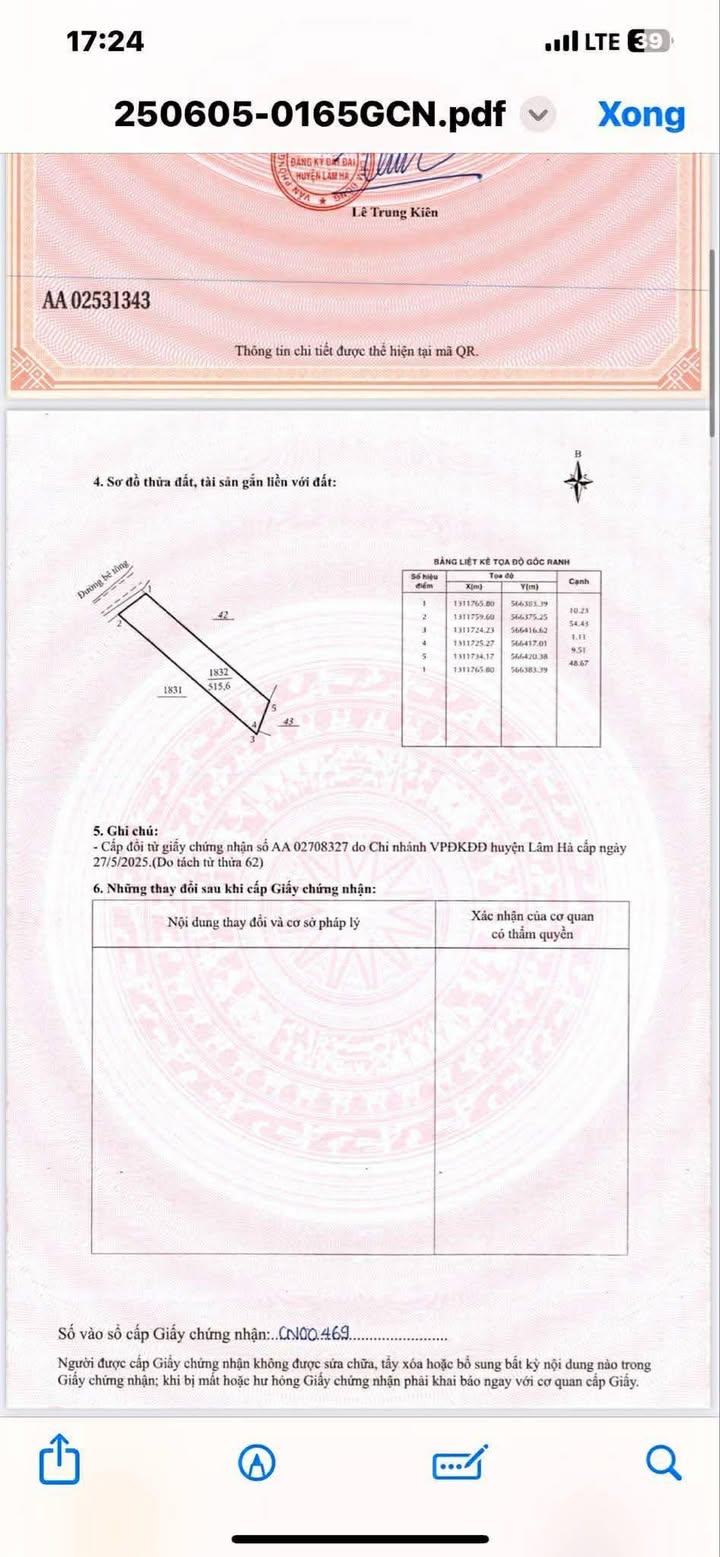 Đất Nền Lâm Hà 500m² - Sổ Đỏ Chính Chủ, Giá 1.15 Tỷ