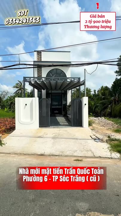 Nhà Phố Trần Quốc Toản, Sóc Trăng 2.9 tỷ - Mặt tiền kinh doanh đắc địa!
