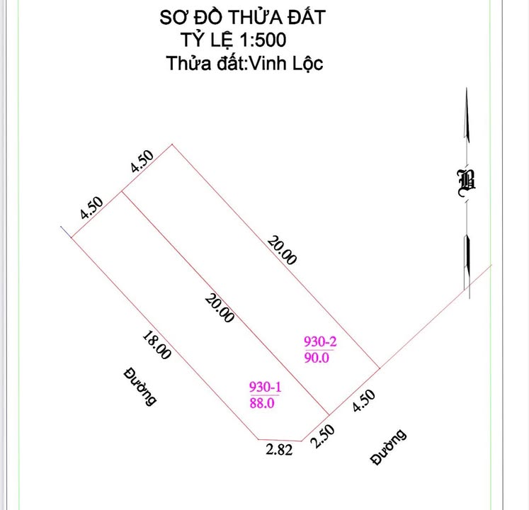 Đất nền Vinh Lộc 100m² 3 tỷ - Sổ đỏ chính chủ