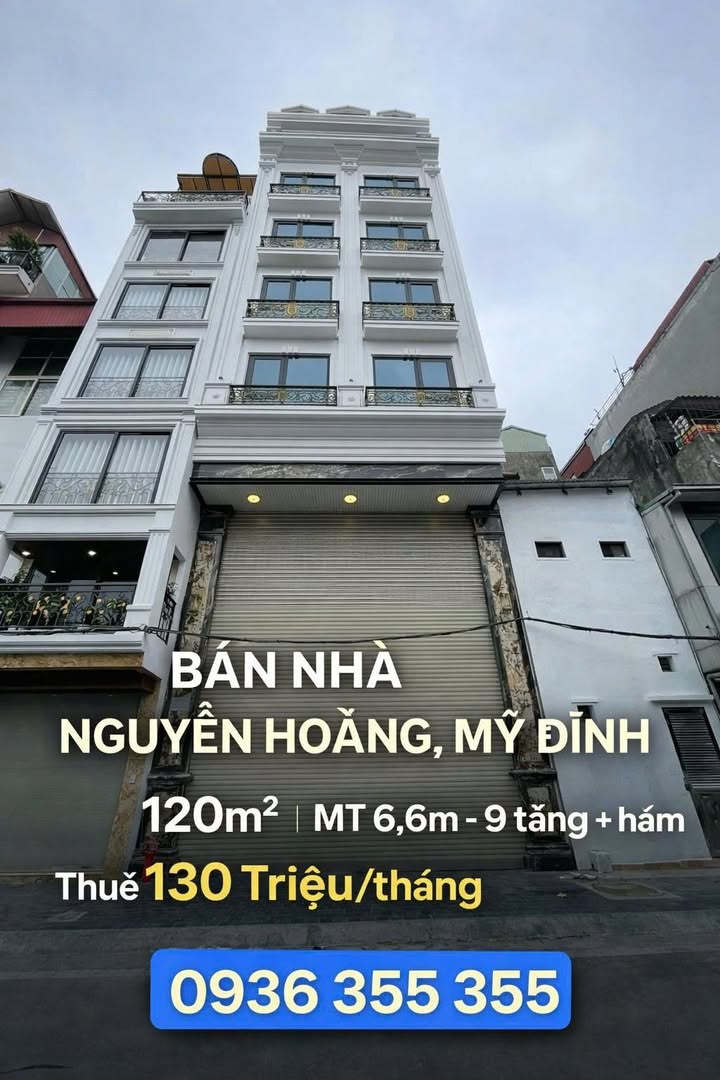 Nhà mặt phố Nguyễn Hoàng 120m² giá 8 tỷ - Mặt tiền kinh doanh