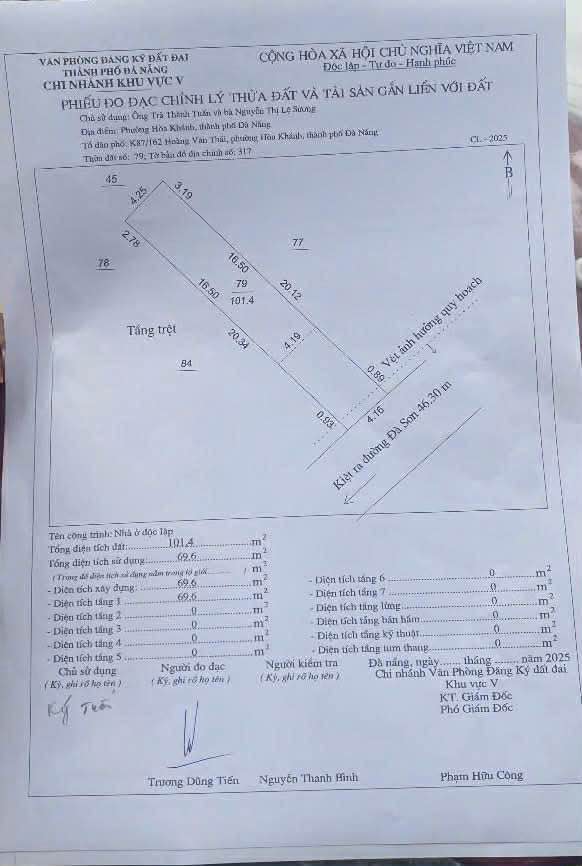 Nhà 101m² Hoàng Văn Thái, Liên Chiểu - Ô tô vào nhà, Gần ĐH Duy Tân